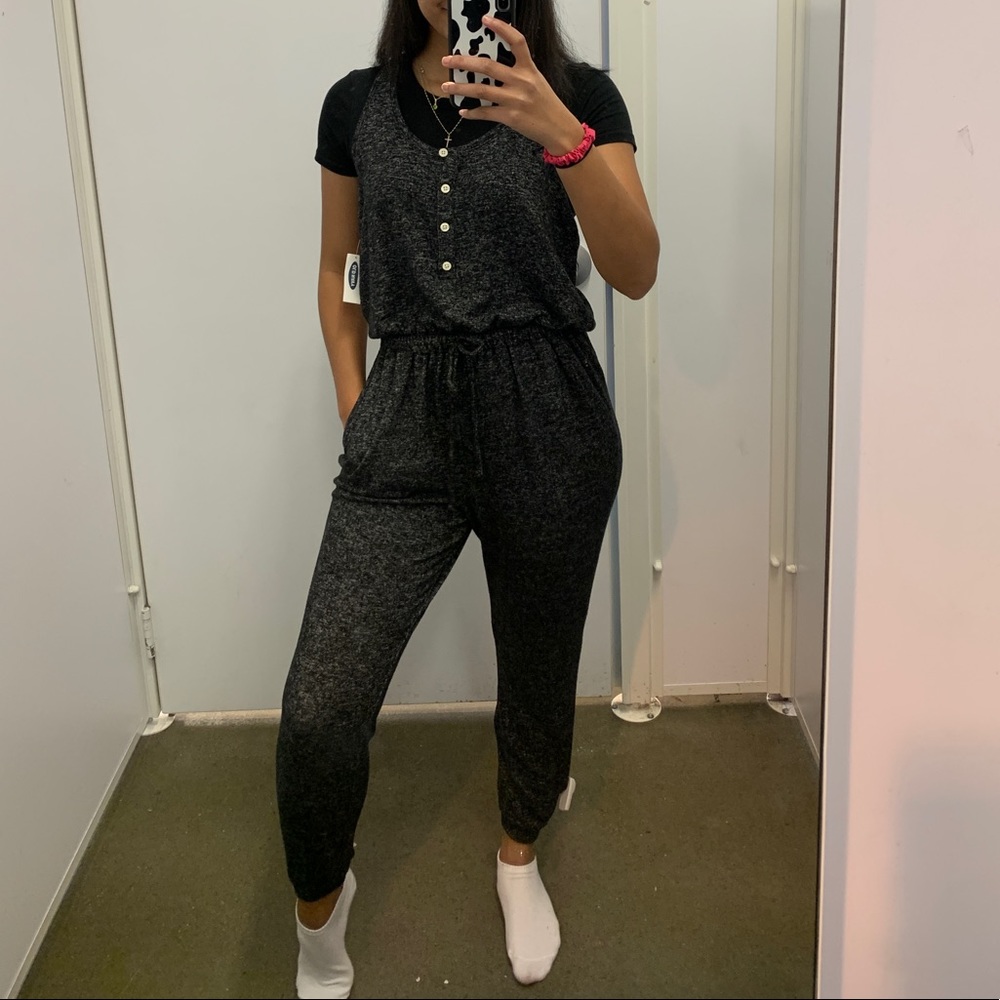 Heather grey jumpsuit